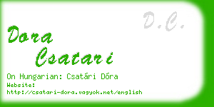 dora csatari business card